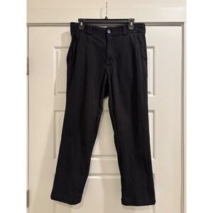 I Love Ugly Black Textured Cotton Trousers Pants Mens Medium